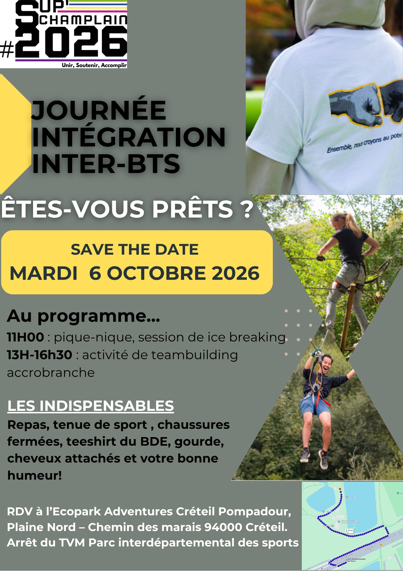 JOURNEE INTEGRATION SUP'CHAMPLAIN _ MARDI 6 OCTOBRE 2026